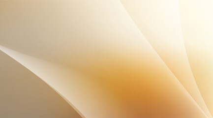 Abstract curves in beige and gold hues create a soft, minimalist background with light and shadow effects, perfect for subtle design and modern aesthetic applications