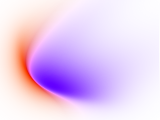 Abstract colorful gradient with smooth curved lines and vibrant red and purple hues