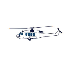 helicopter vector illustration