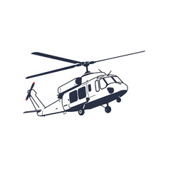 helicopter vector illustration
