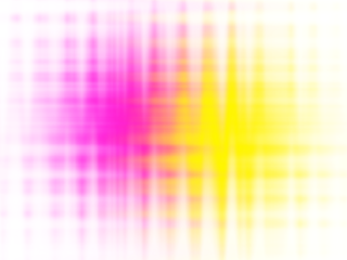 Vibrant pink and yellow abstract light pattern with wavy grid texture