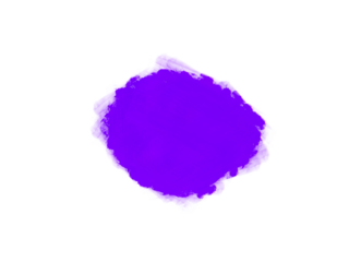 Vibrant purple watercolor paint smudge with soft edges on a clean white background
