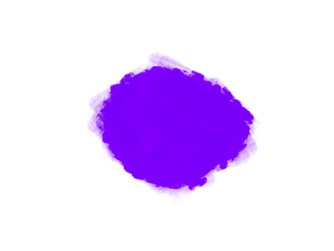 Vibrant purple watercolor paint smudge with soft edges on a clean white background