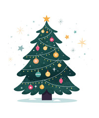 Obraz premium christmas tree vector