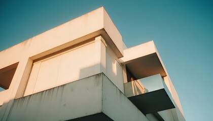 Modern Architectural Marvel A Contemporary Building's Elegant Design, Showcasing Clean Lines, Geometric Shapes, and Innovative Construction Techniques