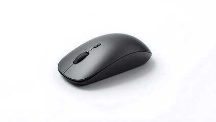 Modern wireless computer mouse on a clean white background