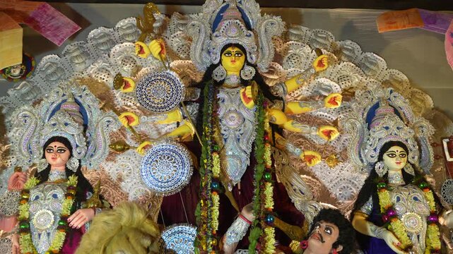 The biggest festival of West Bengal is Durga Puja with the idol of Durga Thakur. Durgapujo in West Bengal is famous all over the world. It is especially popular among Hindus.
