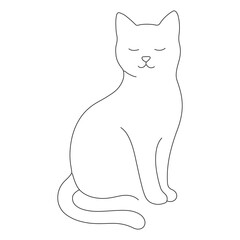vector illustration of a cat