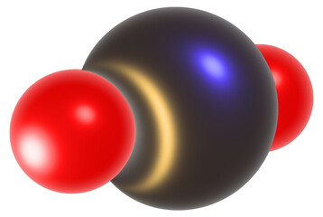 Molecular Glow: CO₂ in 3D. Holographic Molecular Models: Visualizing  Carbon Dioxide. Graphic image materials that can be used in chemistry classes