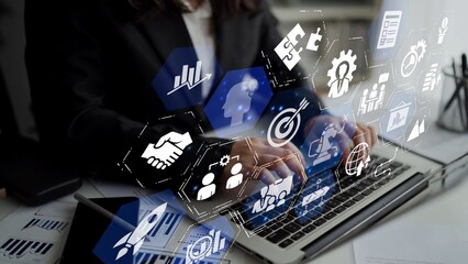 Business strategy defines goals and long-term direction. A clear business strategy supports decision-making, with business strategy driving growth and business strategy execution. Funnel