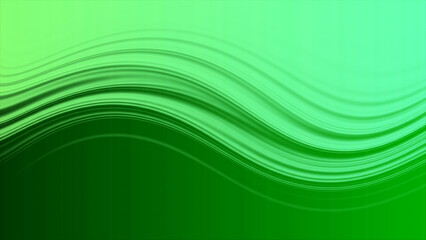 Abstract green wave background flowing gradient lines modern vector illustration for wallpaper and graphic design projects