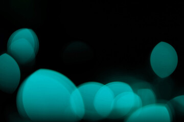 Cool Cyan Bokeh Light Overlay — Soft Abstract Glow and Gradient Blur for Contemporary Visuals