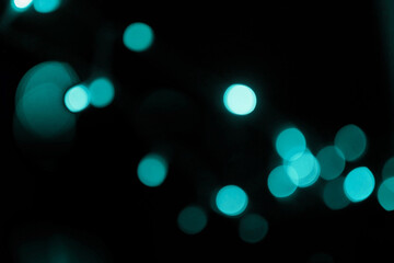 Cool Cyan Bokeh Light Overlay — Soft Abstract Glow and Gradient Blur for Contemporary Visuals