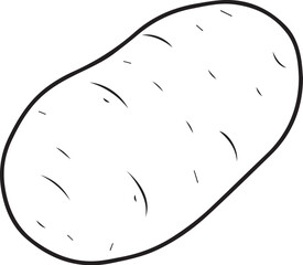 vector illustration of a potato