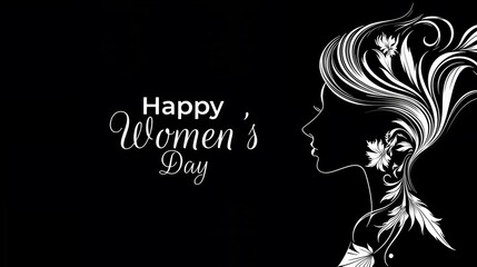 Elegant Floral Design for Happy Women&rsquo;s Day