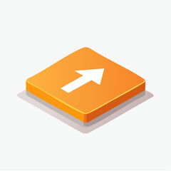Isometric View of a Modern Mattress with Orange and Gray Accents.