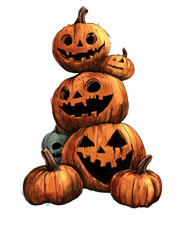 Halloween pumpkins 
