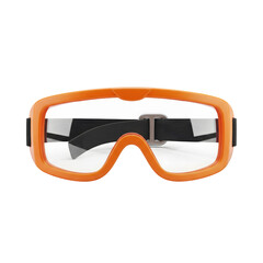 Orange safety goggles protective eyewear for industrial work and eye protection