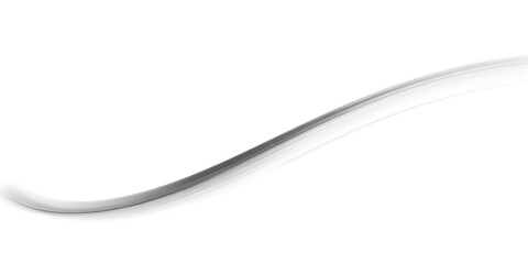 A thin, wispy grey line on a white background