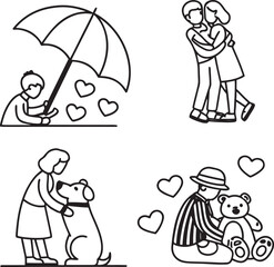 vector illustration of a family