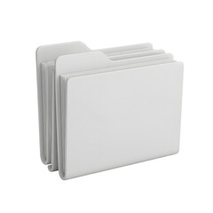 Stack of white manila file folders for organizing documents and paperwork