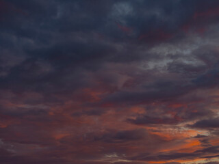 Obraz premium Colourful sunset clouds ,sunset in nature