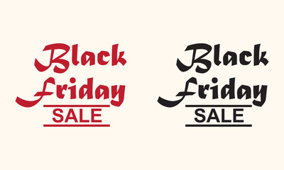Black Friday sale banner with elegant typography. Stylish Black Friday sale design featuring bold lettering and contrasting black and white backgrounds for seasonal retail promotions and marketing.

