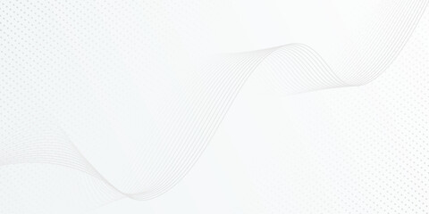 White Abstract Gradient Modern Background. White Gradient Dot Abstract Background. White abstract background. Modern wavy line pattern. Futuristic concept.