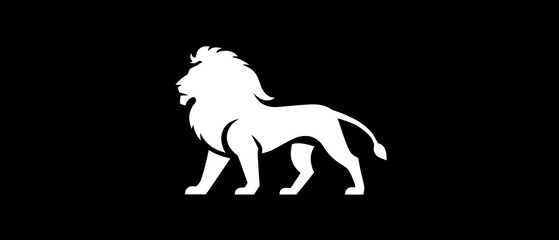 Powerful Lion King Silhouette Symbolizing Strength and Royalty