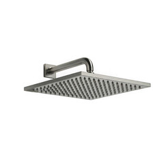 Modern square shower head isolated on transparent background