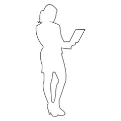 Businesswoman With Tablet