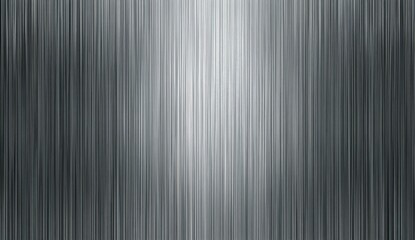 Obraz premium Close-up of a metallic with vertical brushed texture and reflective sheen
