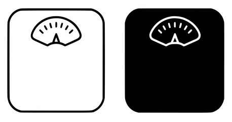 Scale Vector Illustration, Outline and Silhouette Versions