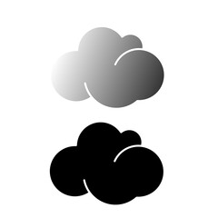 Set simple cloud icon vector on white background,simple cloud icon set design,set cloud design stock,simple set cloud illustration 