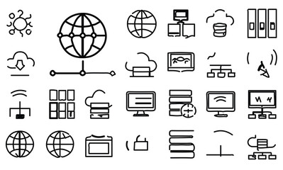 Adobe illustrator network icon eps file metadata and properties analysis