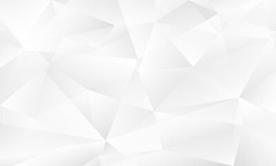 minimal white geometric low poly background with soft gradient tones and elegant abstract design