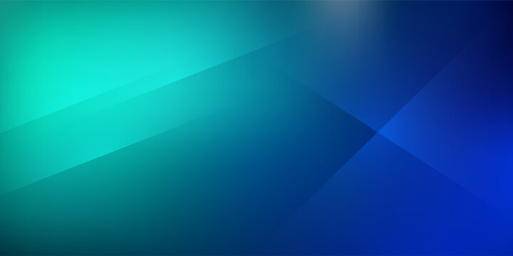 Blue-green gradient studio room, abstract background pattern, walls and floor reflect neon lights, dark tones and feel speed of digital technology connected blue-green background.