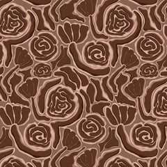 Seamless flower pattern. Abstract pattern. Textile print pattern