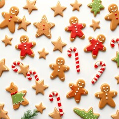 Fototapeta premium Christmas Cookies Pattern