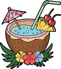 Tropical Coconut Cocktail