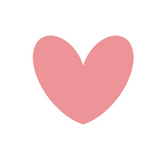 simple love sign with pink color 