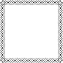 Simple Square Frame with White Background, Border Frame and Unique Photo Frame, Black Square Frame