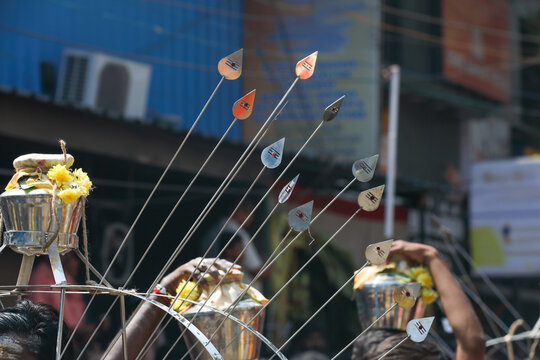Tamil om symbol in muruga's divine spear or javelin