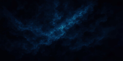 Dark blue smoke texture background with abstract light and space