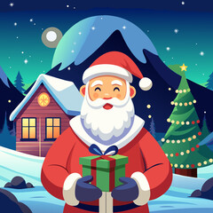 santa claus with gifts