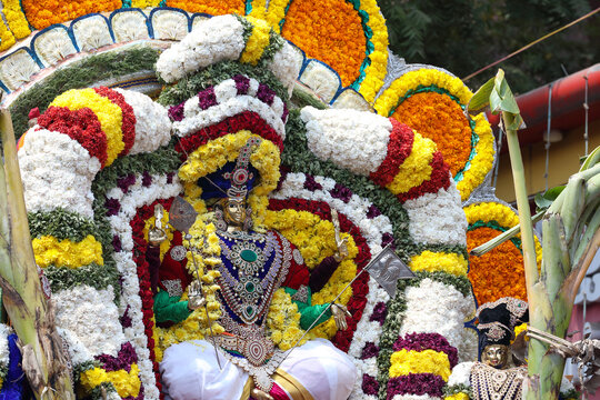 Procession of Lord Murugan in tamilnadu	
