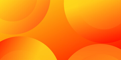 Abstract orange background with circles. geometric shapes background for flyer, poster, brochure, cover