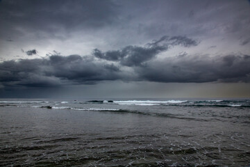 奄美大島の初冬の海の色。