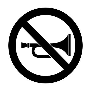 No Honking Sign