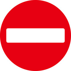 Warning-signs-prohibiting-all-types-of-vehicles-from-driving-through-or-entering-the-area-where-the-sign-is-installed.